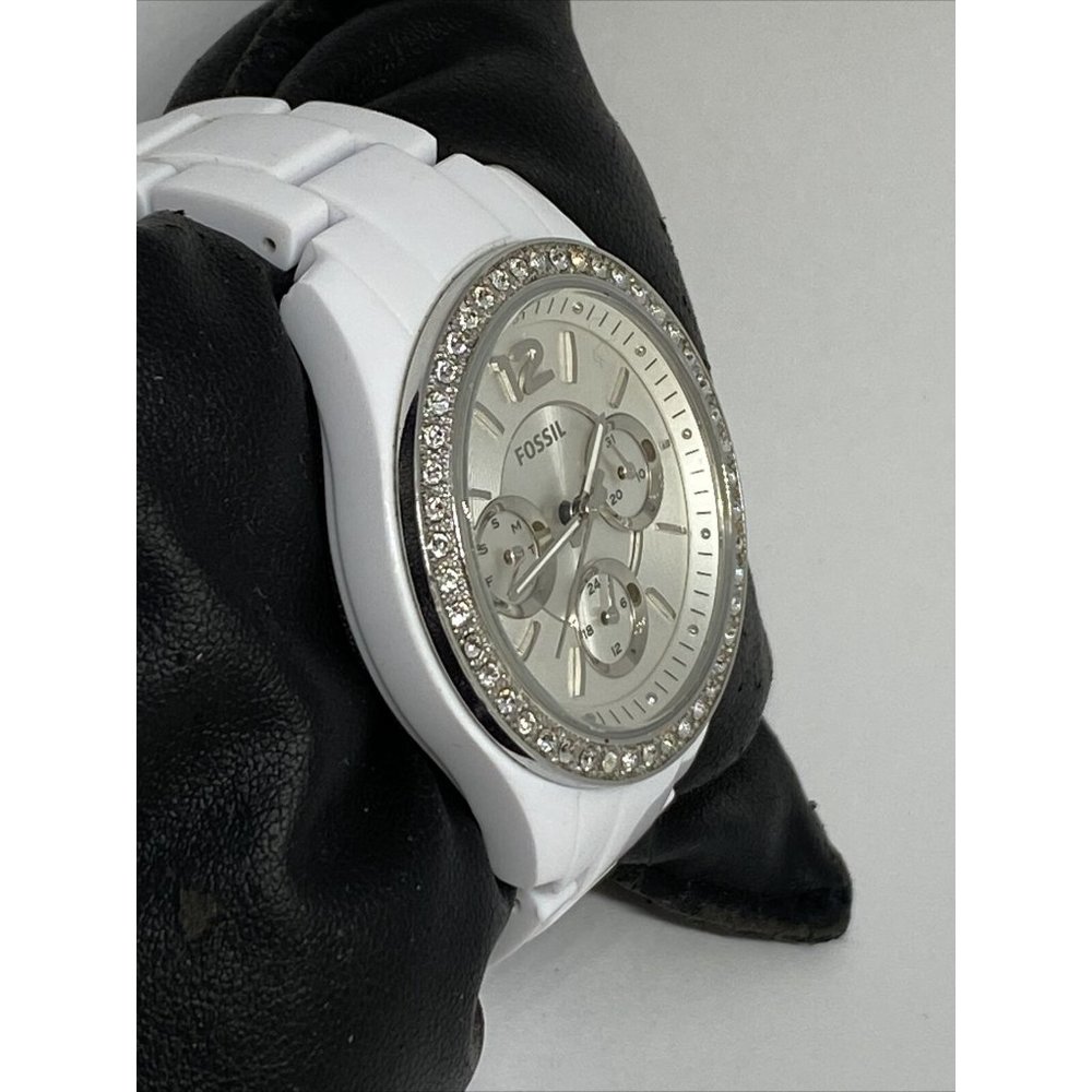Fossil Stella ES3813 Women's White Resin Analog Di